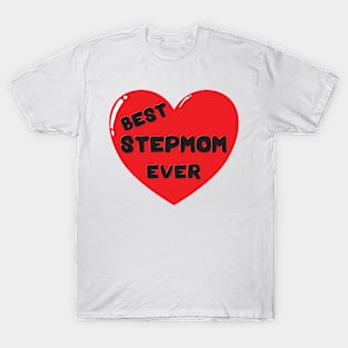 Best step mom ever heart doodle hand drawn design T-Shirt